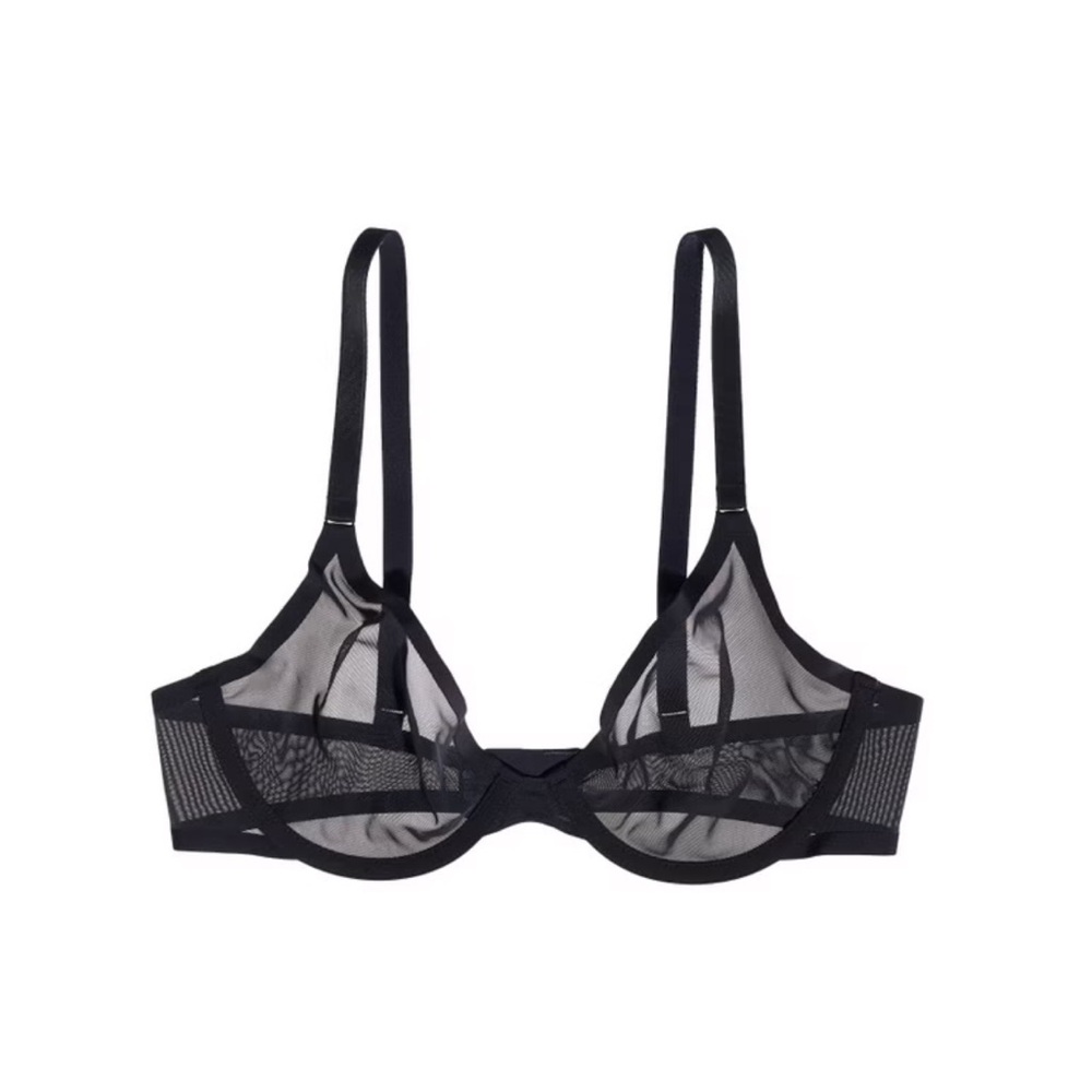 CUUP Set of 3 Plunge Mesh Bras